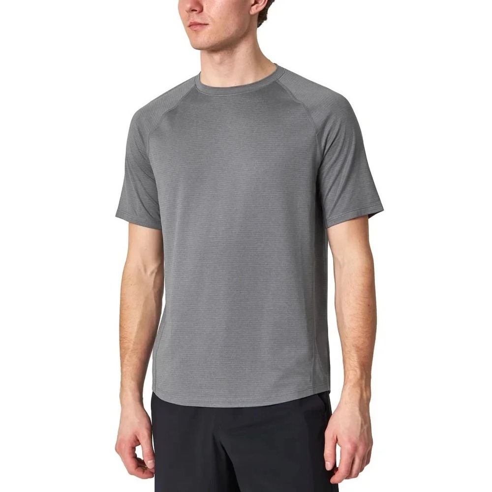 Mondetta Mens Active Tee Gray Crew Neck Short Sleeve Pullover Shirt Medium NEW
